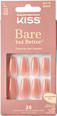 Bare But Better unghii false NUDE GLOW LONG COFFIN KISS