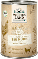 Nassfutter Hund Bio Huhn mit Kürbis Zucchini Wildes Land