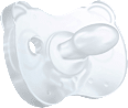 Schnuller Soft Silikon, hellblau/uni, 0-6 Monate Medela