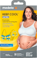 Tehotenská a dojčiaca podprsenka Keep Cool, biela - veľ. L Medela