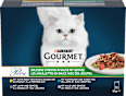 Nassfutter Katze Perle Erlesene Streifen in Soße mit Gemüse Purina Gourmet