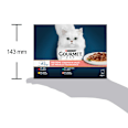 Nassfutter Katze mit Rind, Huhn, Kaninchen & Lachs, Perle - erlesene Streifen, Multipack (8x85 g) Purina Gourmet