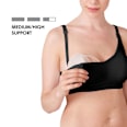 Abpump- und Still-BH Gr. L, 3-in-1, schwarz Medela