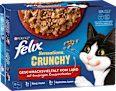 Nassfutter Katze Sensations Crunchy Geschmacksvielfalt vom Land Felix