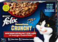 Nassfutter Katze Sensations Crunchy Geschmacksvielfalt vom Land Felix