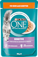 Nassfutter Katze Sensitive mit Huhn & Karotten in Soße PURINA ONE