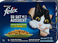 Nassfutter Katze So gut wie es aussieht Katzenfutter Gemischte Vielfalt & Gemüse Felix