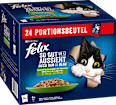 Nassfutter Katze, gemischte Vielfalt mit Gemüse in Gelee, Multipack (24x85g) Felix