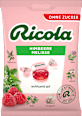 Bonbon, Himbeere Melisse, zuckerfrei Ricola