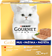 Gold konzervy pro kočky tuňák, játra, krůta, hovězí paštika 8x85g PURINA GOURMET