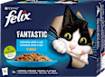Fantastic kapsičky pro kočky losos, platýs, tuňák, treska v želé 12x85g Felix