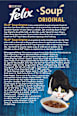Nassfutter Katze mit Rind, Huhn & Lamm, Soup Original Multipack (6x48 g) Felix