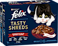 Nassfutter Katze Tasty Shreds Geschmacksvielfalt vom Land Felix