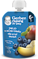 natural příkrm v sáčku jablko, borůvka, banán Gerber Natural