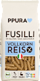 Nudeln, Fusilli aus Vollkornreis, glutenfrei PPURA
