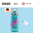 Trinkflasche Kinder Viva One türkis Einhorn, 500 ml SIGG