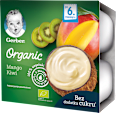 Organic Deserek z musem kokosowym mango kiwi 4X90g Gerber Organic