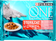 Sterilcat lazaccal és répával nedves macskaeledel sterilizált macskák számára  PURINA ONE
