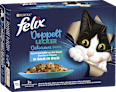 Nassfutter Katze Doppelt Lecker Geschmacksvielfalt aus dem Wasser Felix