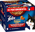 Nassfutter Katze, Sensations Gelée - Geschmacksvielfalt vom Land, Multipack (24x85 g) Felix