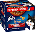 Nassfutter Katze, Sensations Saucen - Geschmacksvielfalt vom Land, Multipack (24x85  g) Felix