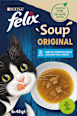Nassfutter Katze mit Kabeljau, Thunfisch, Scholle, Soup Original, Multipack (6x48g) Felix