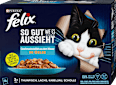 Nassfutter Katze So gut wie es aussieht Geschmacksvielfalt aus dem Wasser Felix