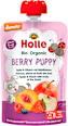 Био пюре Berry Puppy с ябълка, праскова и горски плод 8м+ Holle