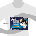 Nassfutter Katze, Geschmacksvielfalt aus dem Wasser, Adult, Multipack, (8x85 g) Felix