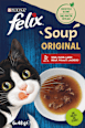 Nassfutter Katze mit Rind, Huhn & Lamm, Soup Original Multipack (6x48 g) Felix