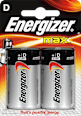 Batterien Max Mono D Alkali-Mangan Energizer
