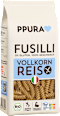 Nudeln, Fusilli aus Vollkornreis, glutenfrei PPURA