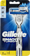 Maszynka do golenia z wymiennymi ostrzam MACH3 TURBO + 2 wkłady Gillette