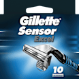 Rasierklingen, Sensor Excel Gillette