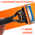 Fusion holicí strojek + 2 náhradní hlavice Gillette