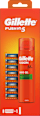 Fusion5 náhradní holicí hlavice 8 ks + gel na holení 200 ml Gillette