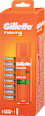 Nadomestne glave za brivnik (8x) + gel za britje Fusion5 Gillette
