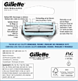 Rasierklingen Skinguard Sensitive Gillette