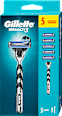 Brivnik s 5 brivnimi glavami Mach3 Gillette