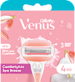 Venus Spa Breeze 4 lamette di ricambio per rasoio da donna Gillette Venus