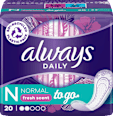 dailies Singles to go fresh scent dnevni ulošci normal always