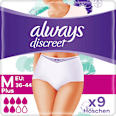 discreet Pants plus bei Inkontinenz M always