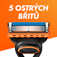 náhradní hlavice Fusion5 Gillette