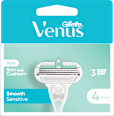 Venus Smooth Sensitive 4 lamette di ricambio per rasoio da donna Gillette Venus