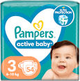 Scutece numărul 3, 6-10kg Pampers active baby