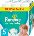 active baby pleny měsíční box, velikost 5 Pampers active baby