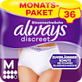 discreet Pants Inkontinenz Plus Gr. M, Vorteilspack (4x9 St) always