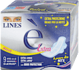 Assorbenti è notte Extra Protezione in lactifless con ali LINES