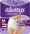 discreet Pants Inkontinenz Plus Gr. M, Vorteilspack (4x9 St) always