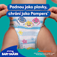 Splashers Baby Shark plenkové kalhotky do vody, velikost 4 Pampers